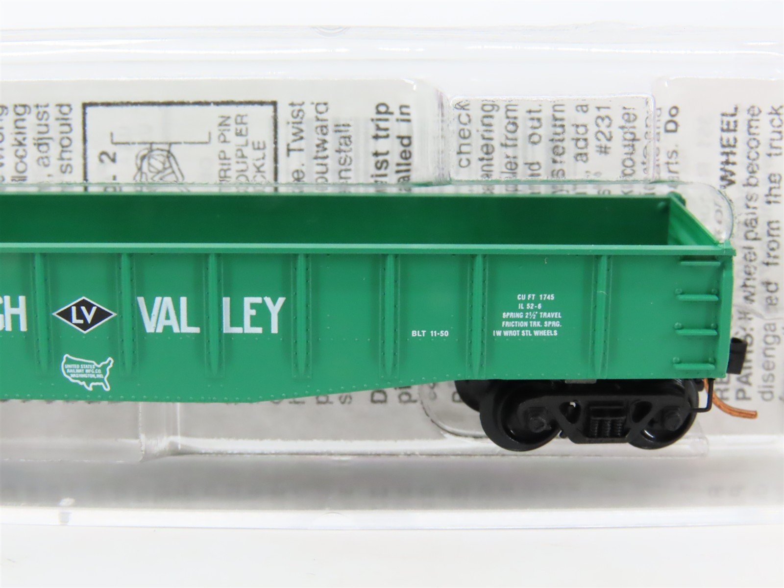 N Scale Micro-Trains MTL 46380 LV Lehigh Valley 50' Gondola #37048