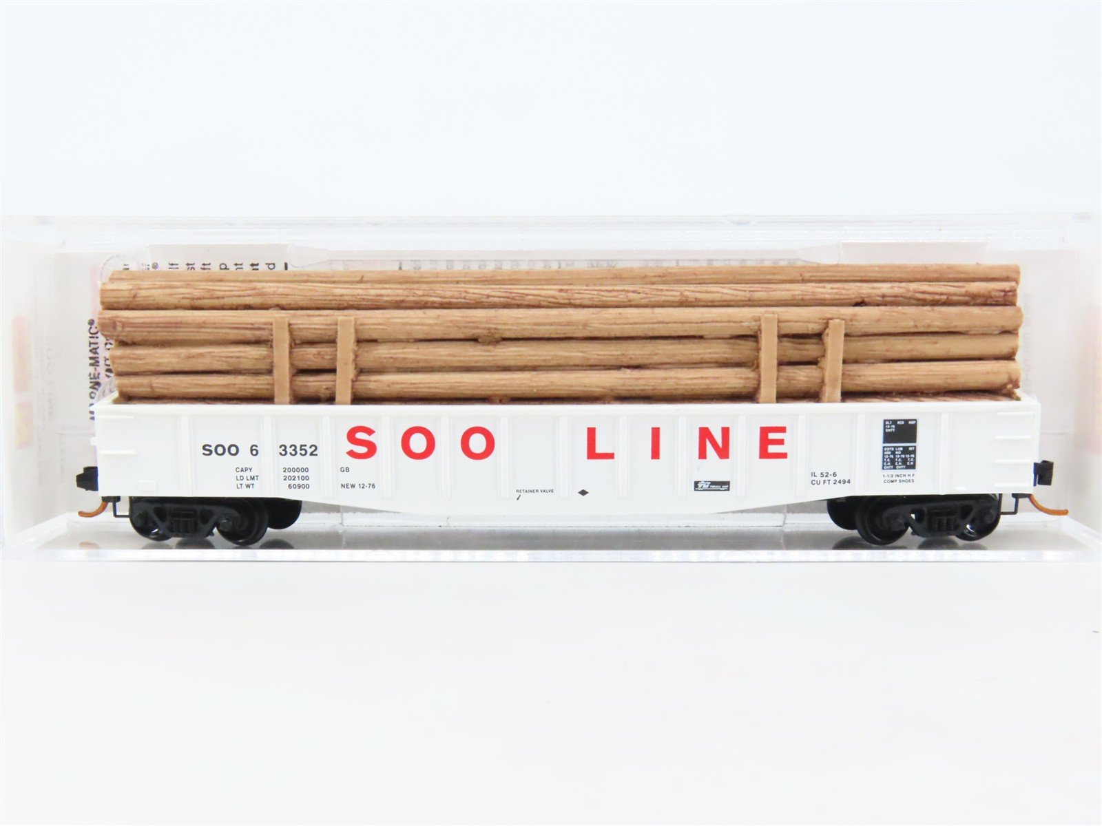N Scale Micro-Trains MTL 10500200 SOO Line 50' Gondola #63352 w/Load