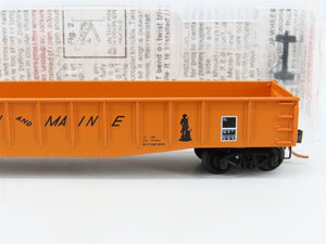 N Scale Micro-Trains MTL 46180 B&M Boston & Maine 50' Fishbelly Gondola #9066