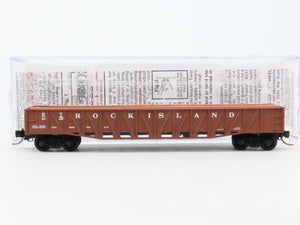 N Scale Micro-Trains MTL 06200040 RI Rock Island 50' Fishbelly Gondola #1176