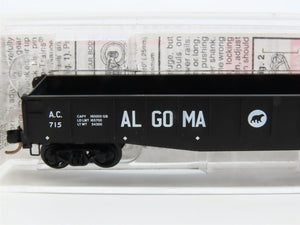 N Scale Micro-Trains MTL 46250 AC Algoma Central 50' Fishbelly Gondola #715