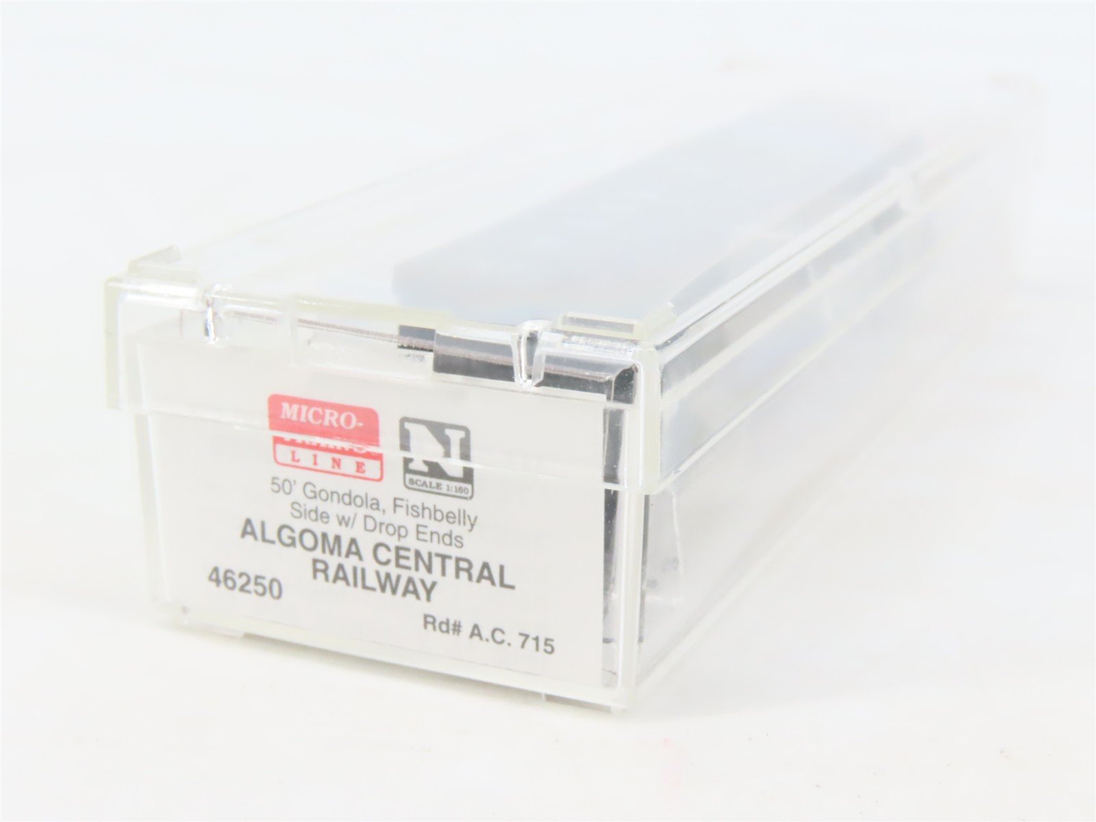 N Scale Micro-Trains MTL 46250 AC Algoma Central 50' Fishbelly Gondola #715