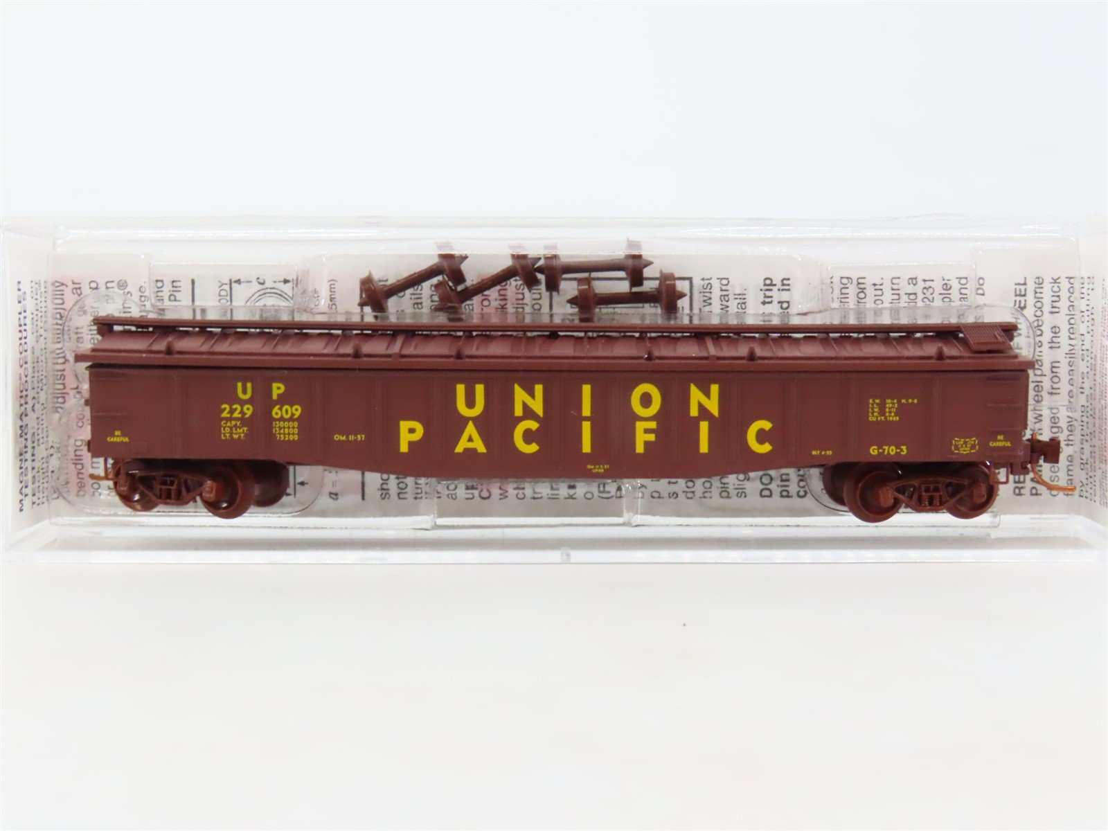 N Scale Micro-Trains MTL 10600020 UP Union Pacific 50' Gondola #229609 w/Cover
