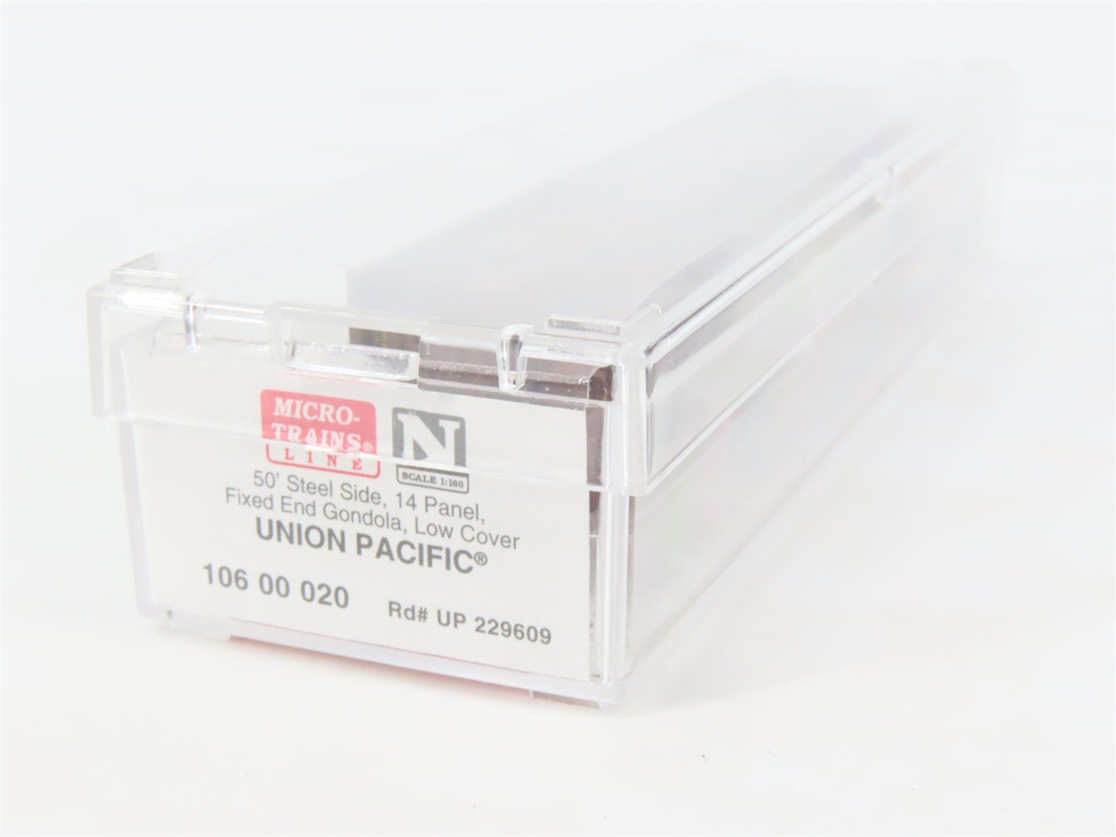N Scale Micro-Trains MTL 10600020 UP Union Pacific 50' Gondola #229609 w/Cover