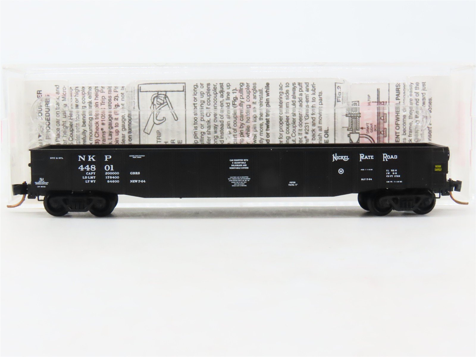 N Scale Micro-Trains MTL 105520 NKP Nickel Plate Road 50' Gondola #44801