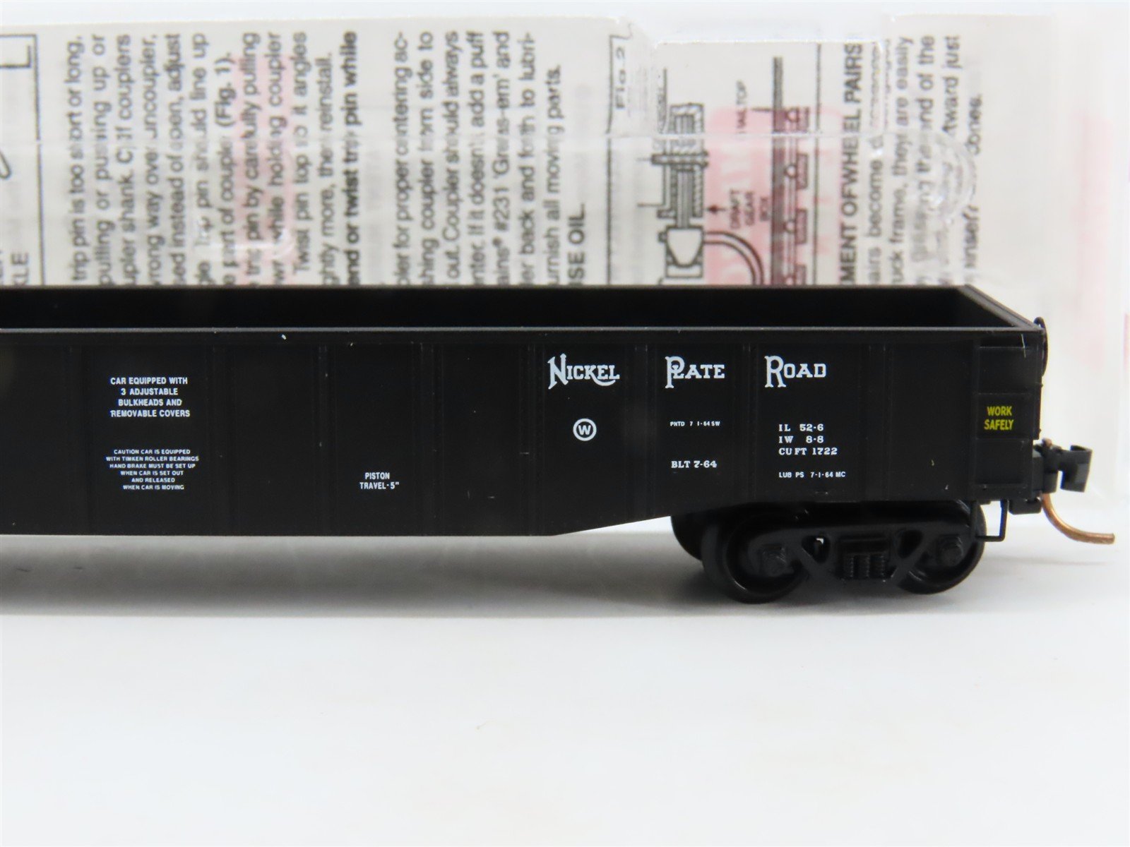 N Scale Micro-Trains MTL 105520 NKP Nickel Plate Road 50' Gondola #44801