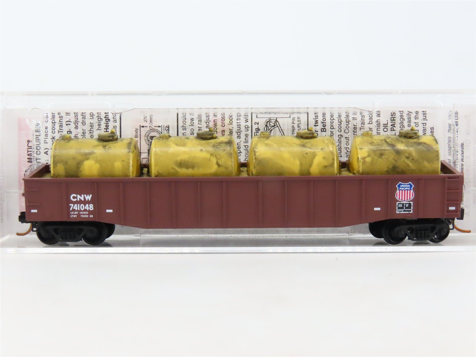 N Micro-Trains MTL 10500526 CNW Chicago Northwestern 50' Gondola #741048 wLoad