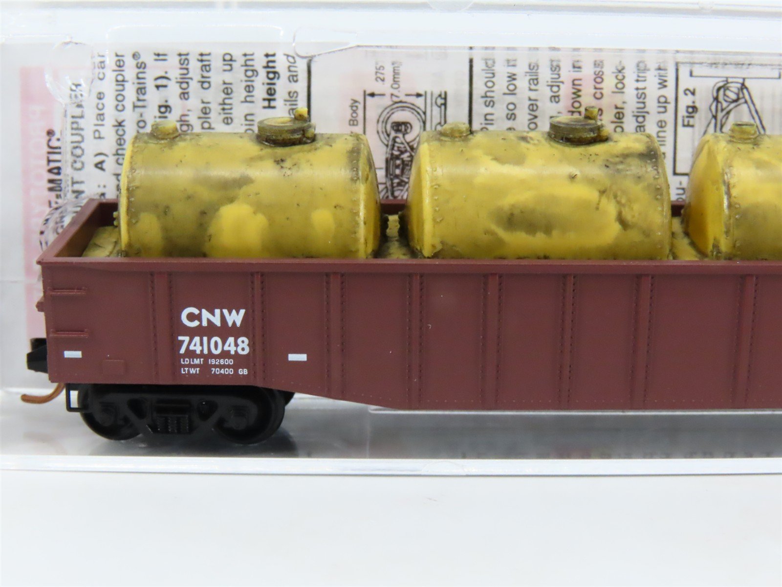 N Micro-Trains MTL 10500526 CNW Chicago Northwestern 50' Gondola #741048 wLoad