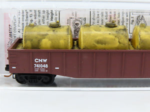 N Micro-Trains MTL 10500526 CNW Chicago Northwestern 50' Gondola #741048 wLoad