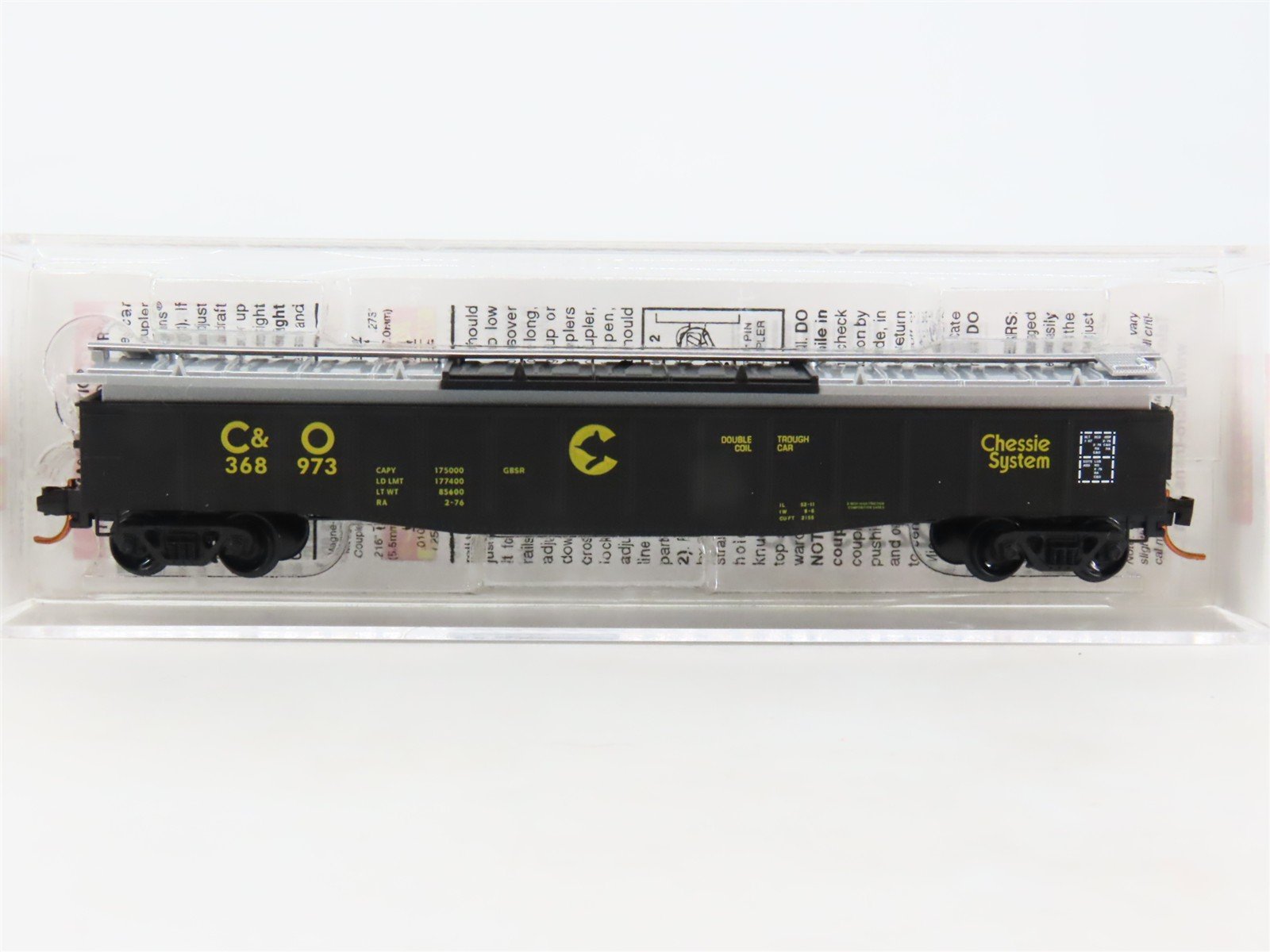 N Micro-Trains MTL 10600110 C&O Chesapeake & Ohio 50' Gondola #368973 wCover