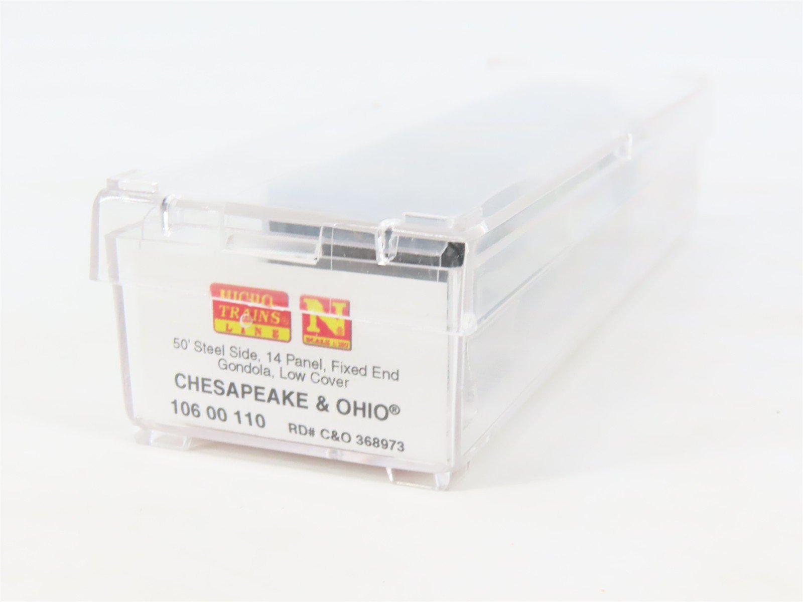 N Micro-Trains MTL 10600110 C&O Chesapeake & Ohio 50' Gondola #368973 wCover