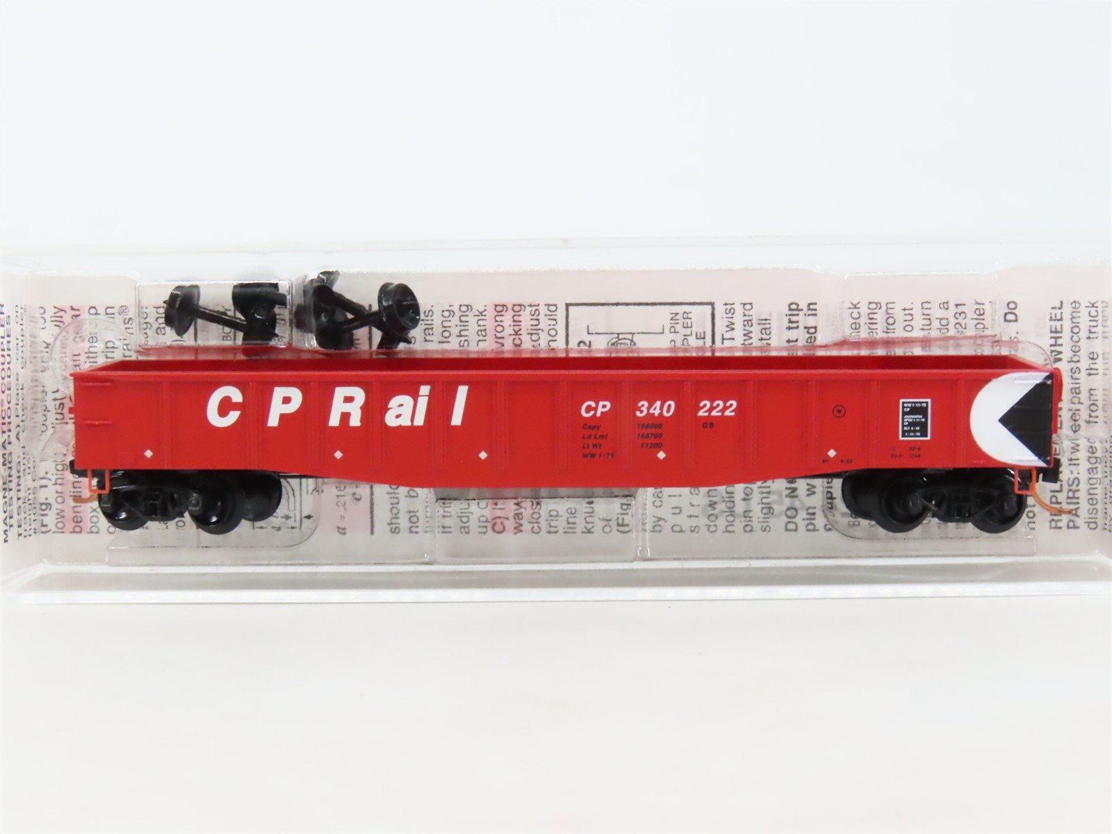 N Scale Micro-Trains MTL 105110 CP Canadian Pacific 50' Gondola #340222