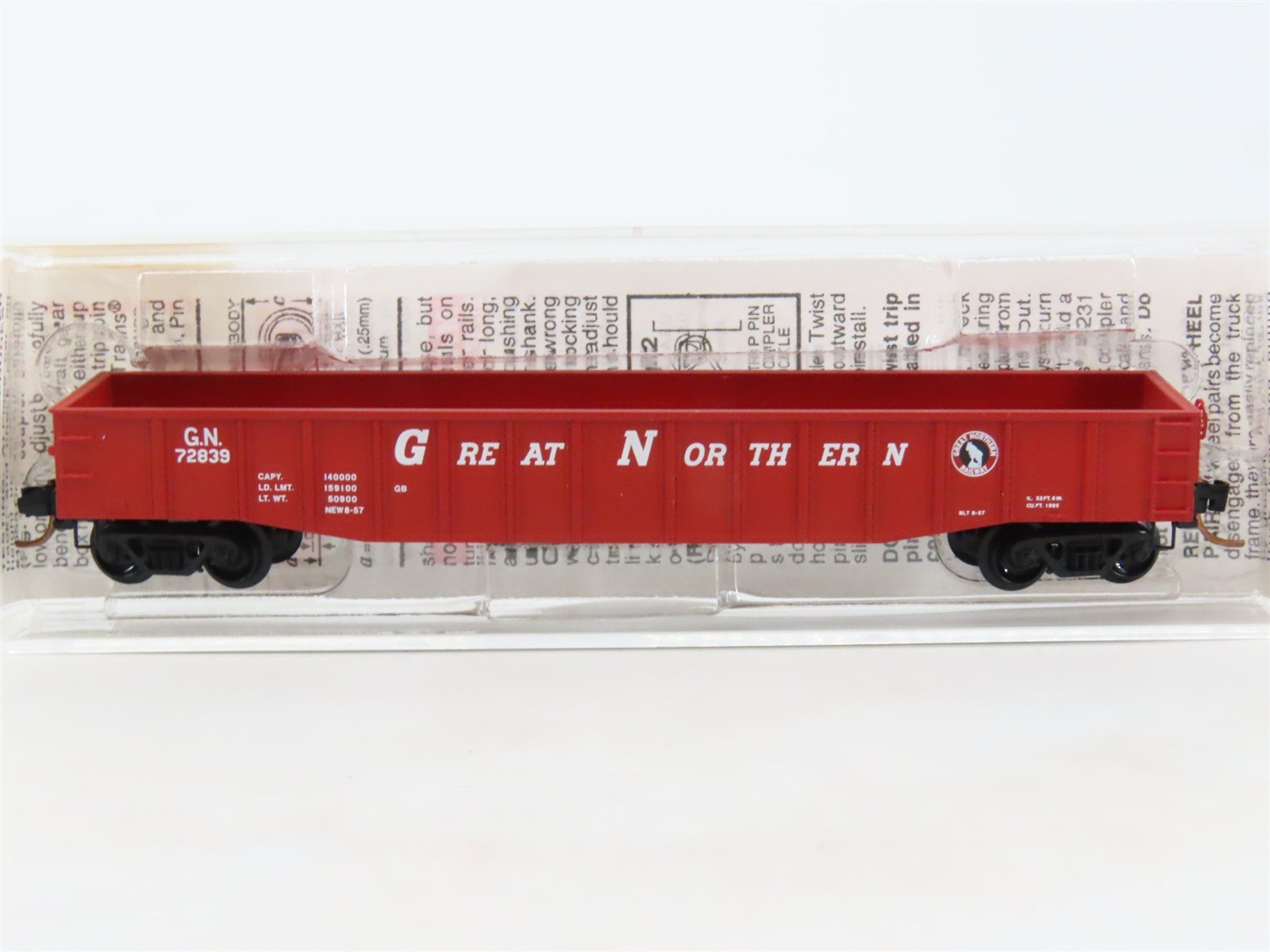 N Scale Micro-Trains MTL 105540 GN Great Northern 50' Gondola #72839