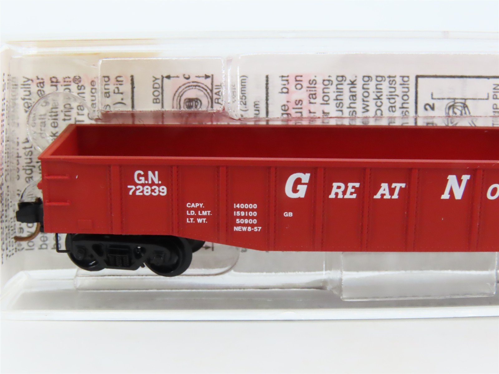 N Scale Micro-Trains MTL 105540 GN Great Northern 50' Gondola #72839