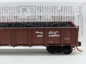 N Scale Micro-Trains MTL 08300071 IC Illinois Central 40' Gondola #85725 wLoad