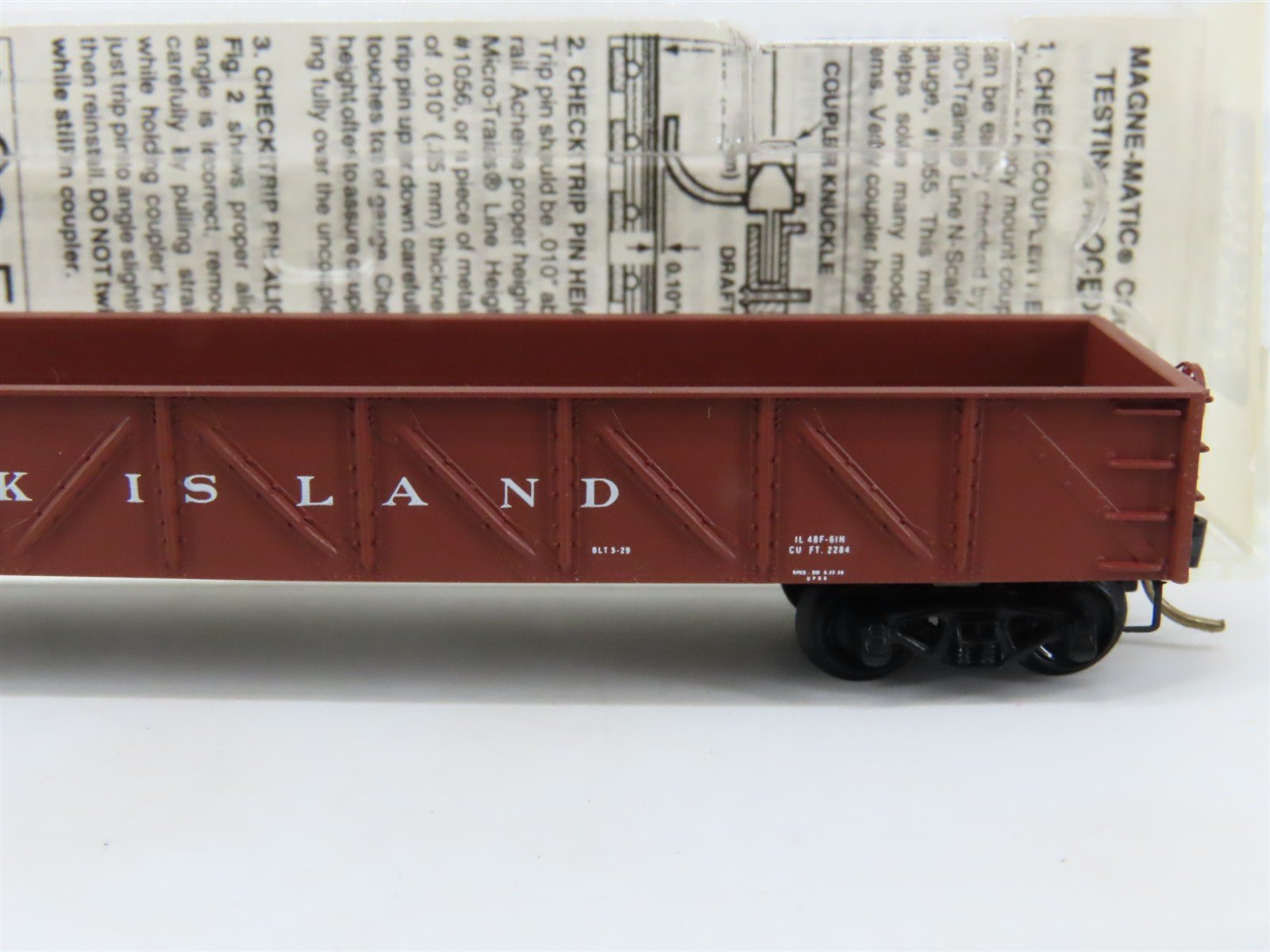 N Scale Micro-Trains MTL 61010 RI Rock Island 50' Composite Gondola #7507