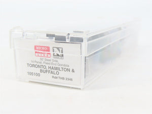 N Scale Micro-Trains MTL 105100 THB Toronto Hamilton & Buffalo 50' Gondola #2346
