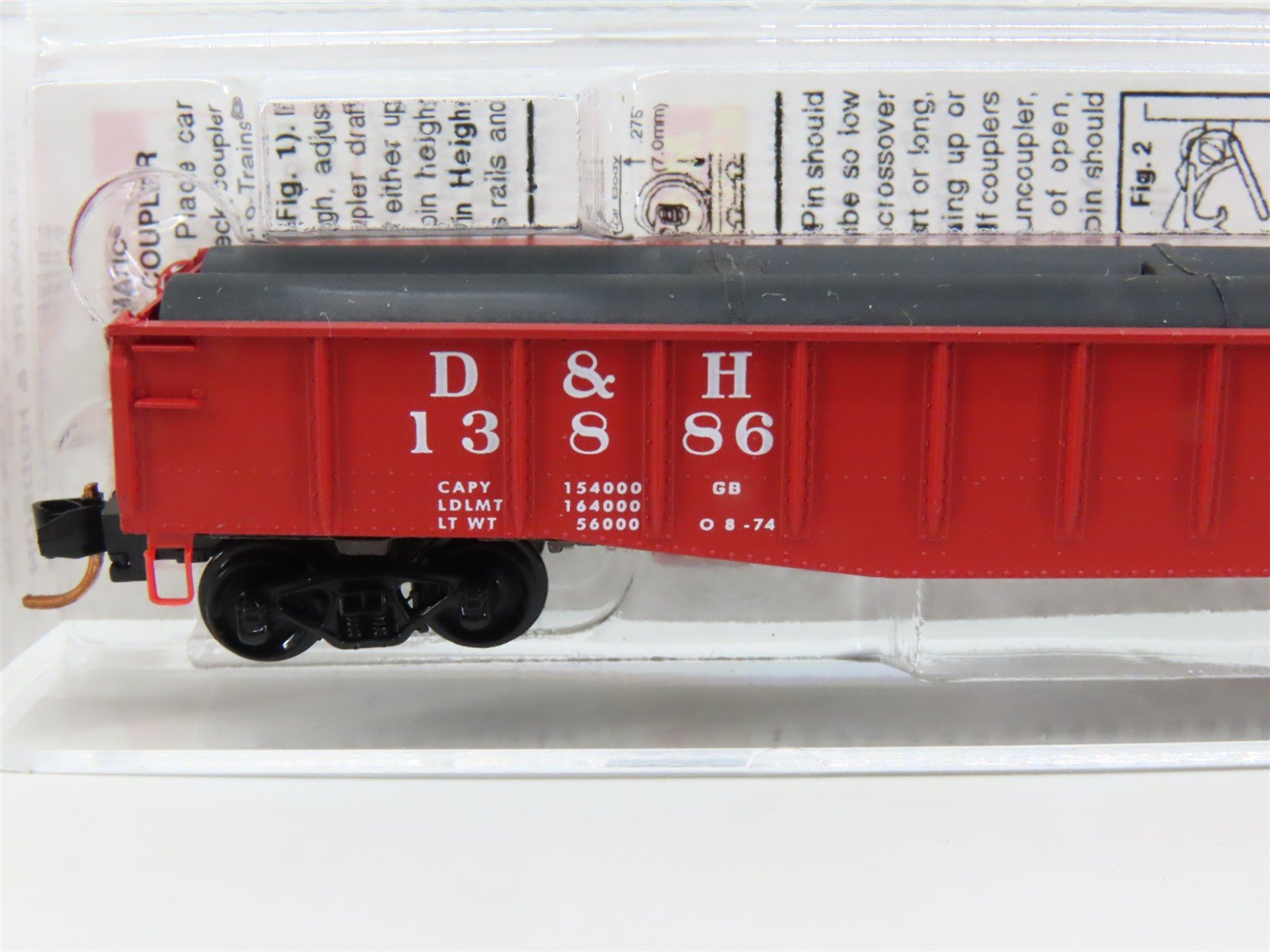 N Scale Micro-Trains MTL 04600410 D&H Delaware & Hudson 50' Gondola #13886
