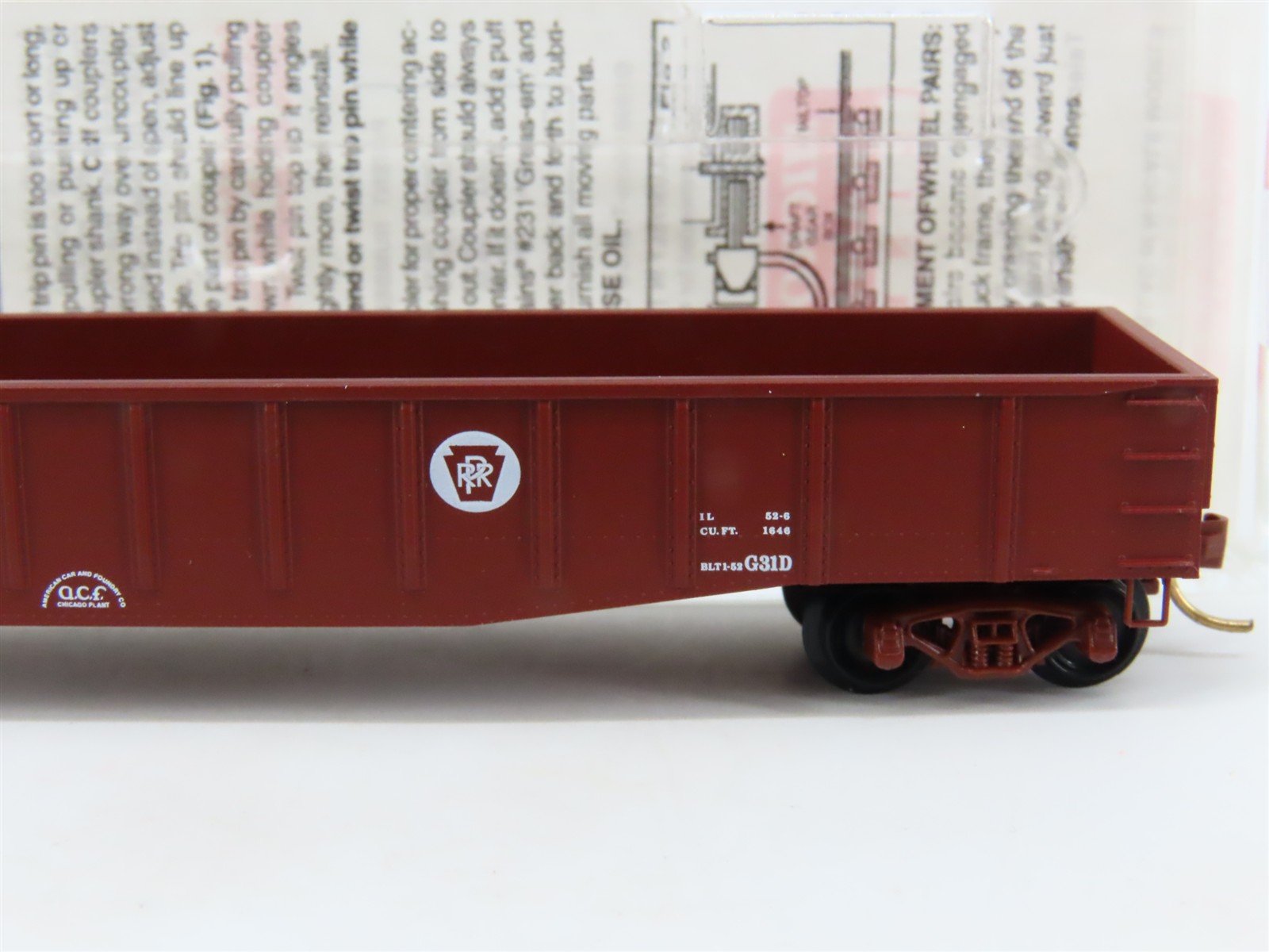 N Scale Micro-Trains MTL 105020 PRR Pennsylvania 50' Gondola #376611