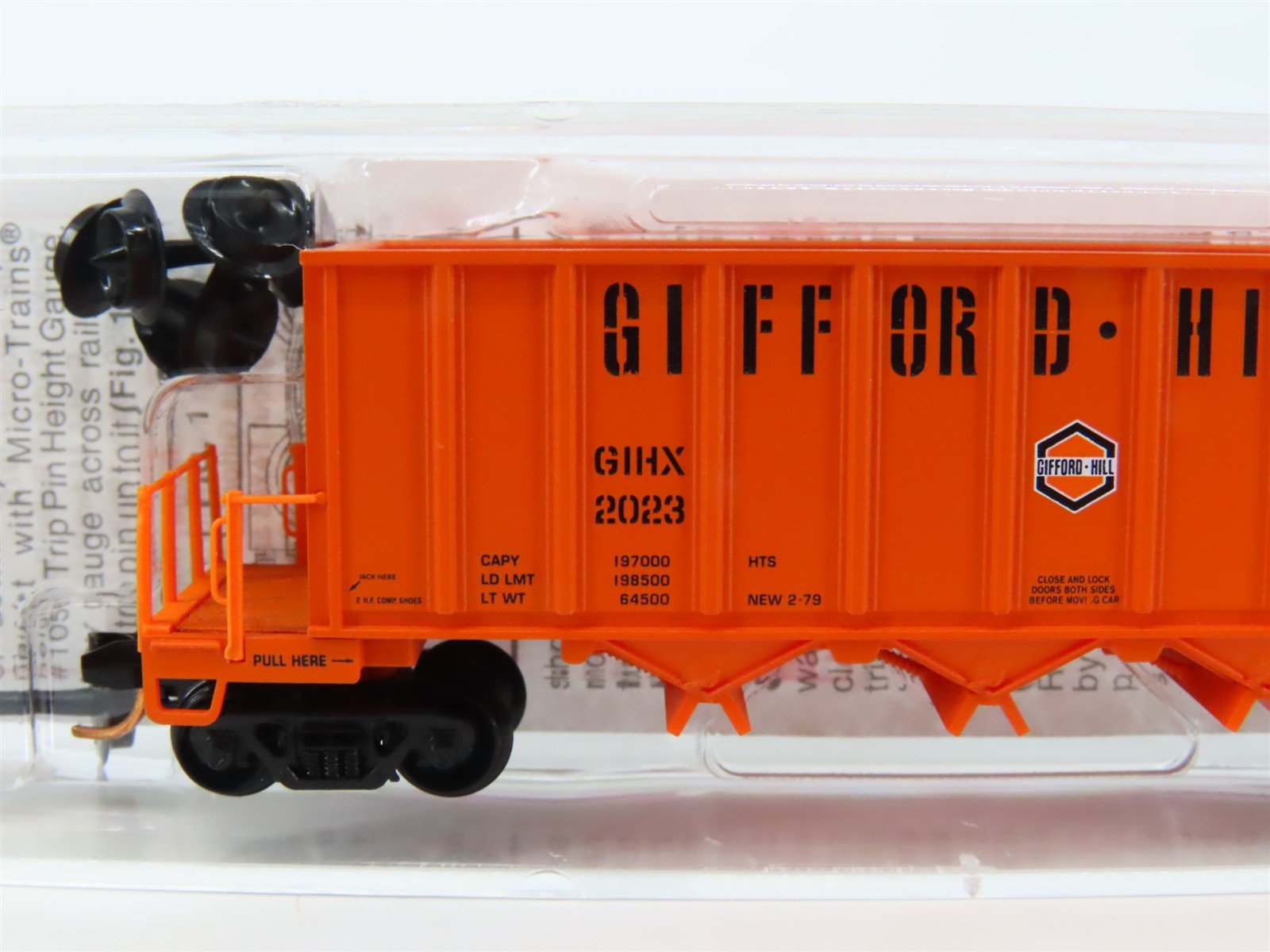 N Micro-Trains MTL 12500040 GIHX Gifford-Hill & Co 3-Bay Ortner Hopper #2023