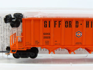 N Micro-Trains MTL 12500040 GIHX Gifford-Hill & Co 3-Bay Ortner Hopper #2023