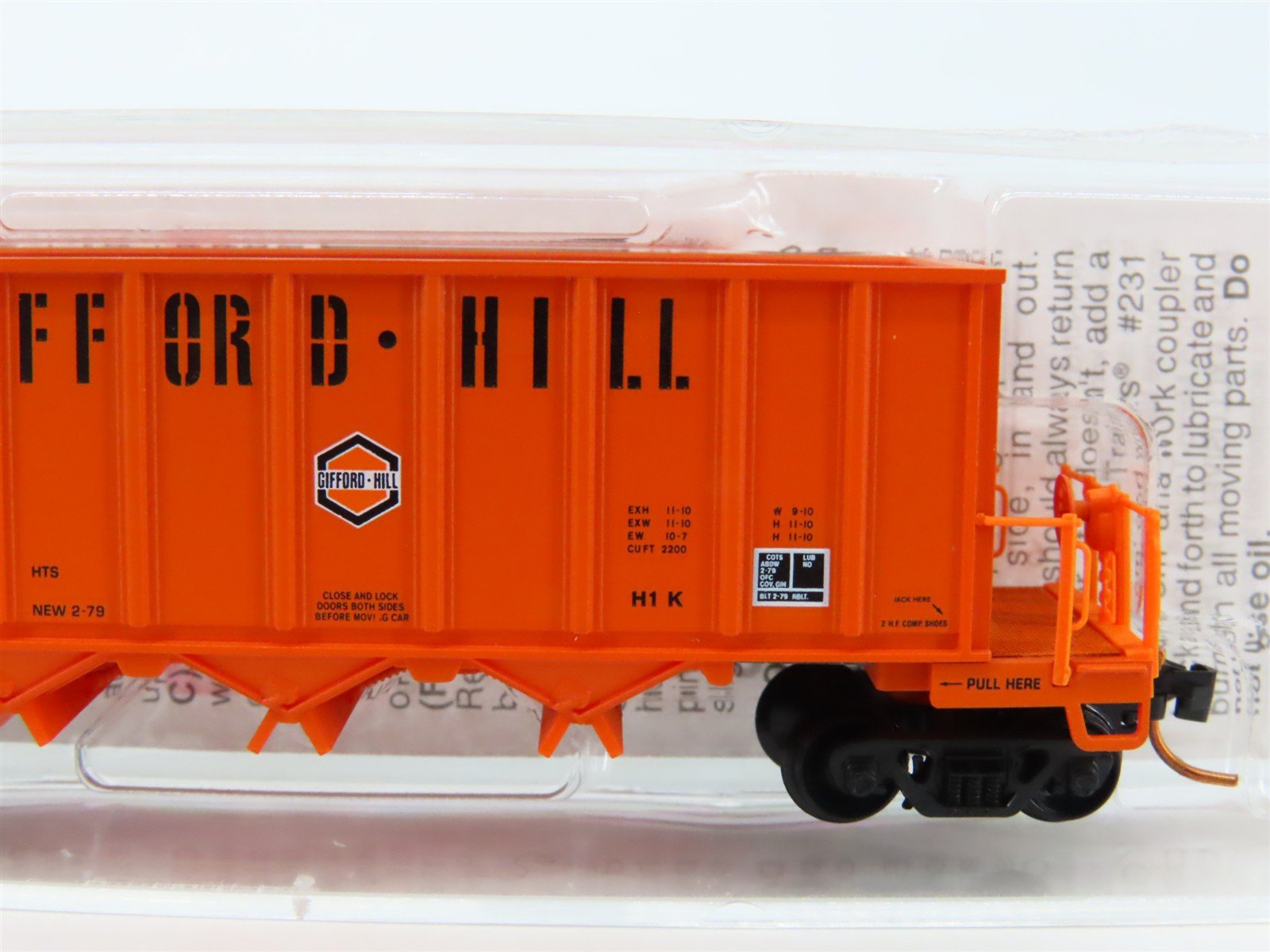 N Micro-Trains MTL 12500040 GIHX Gifford-Hill & Co 3-Bay Ortner Hopper #2023
