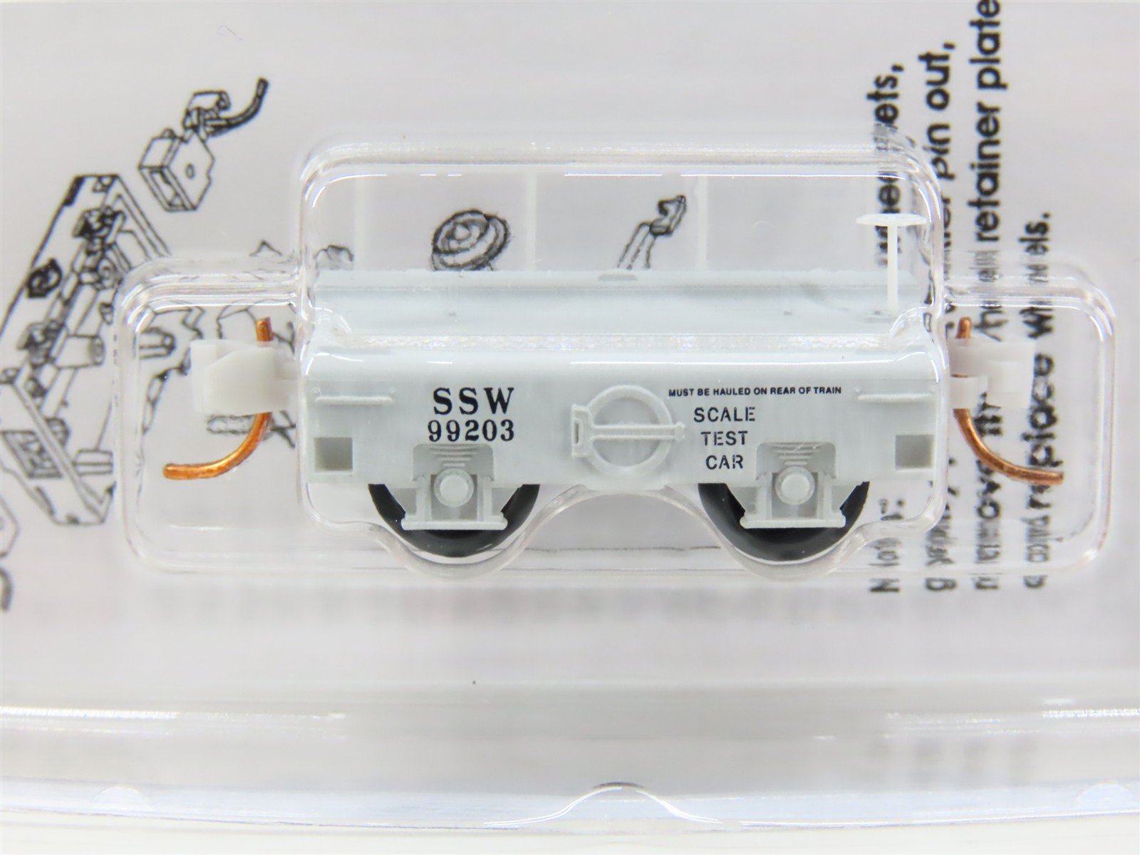 N Scale Micro-Trains MTL 12100040 SSW Cotton Belt Scale Test Car #99203