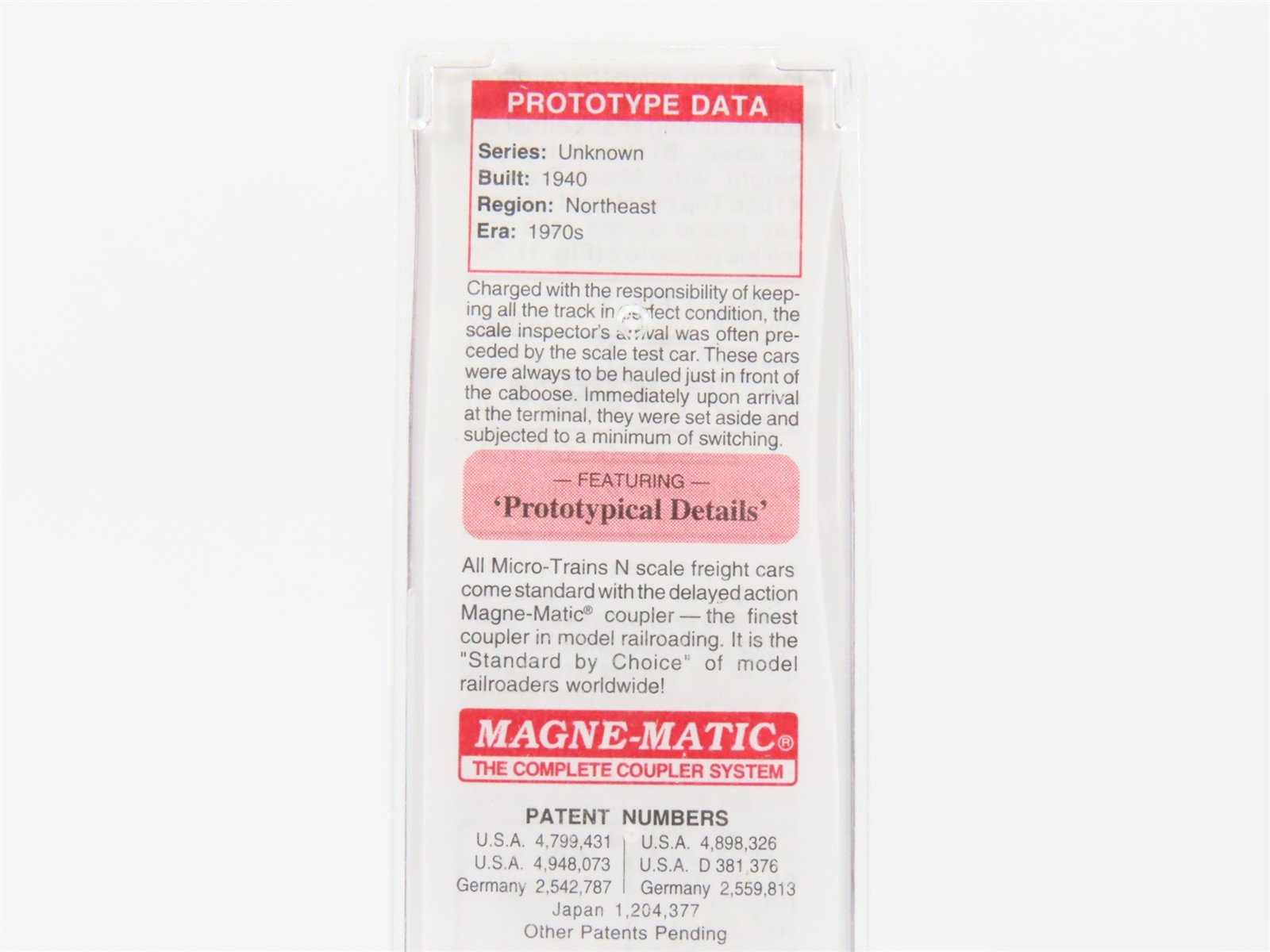 N Scale Micro-Trains MTL 12100080 NH New Haven Scale Test Car #M-23