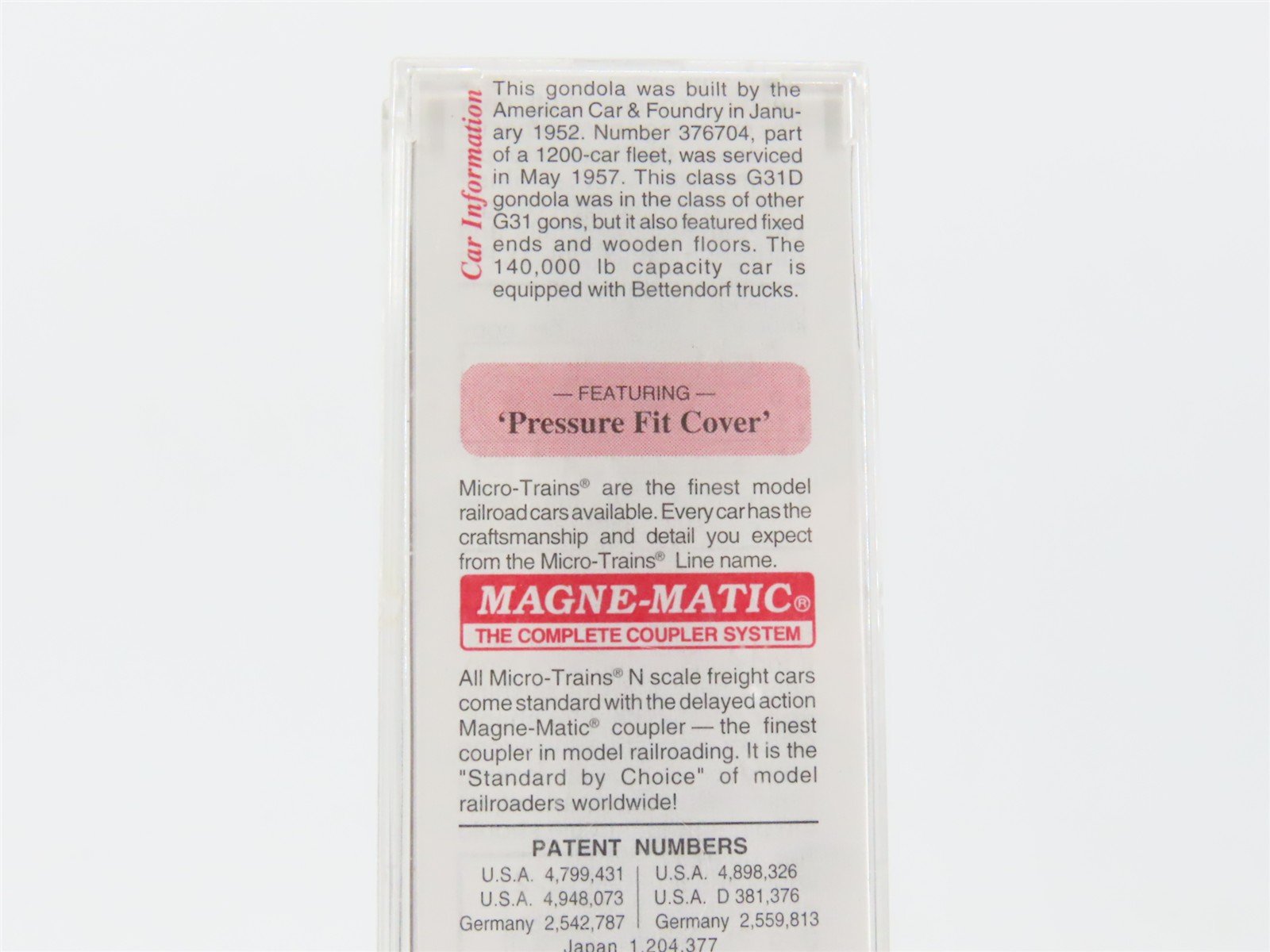 N Scale Micro-Trains MTL 106080 PRR Pennsylvania 50' Steel Side Gondola #376704