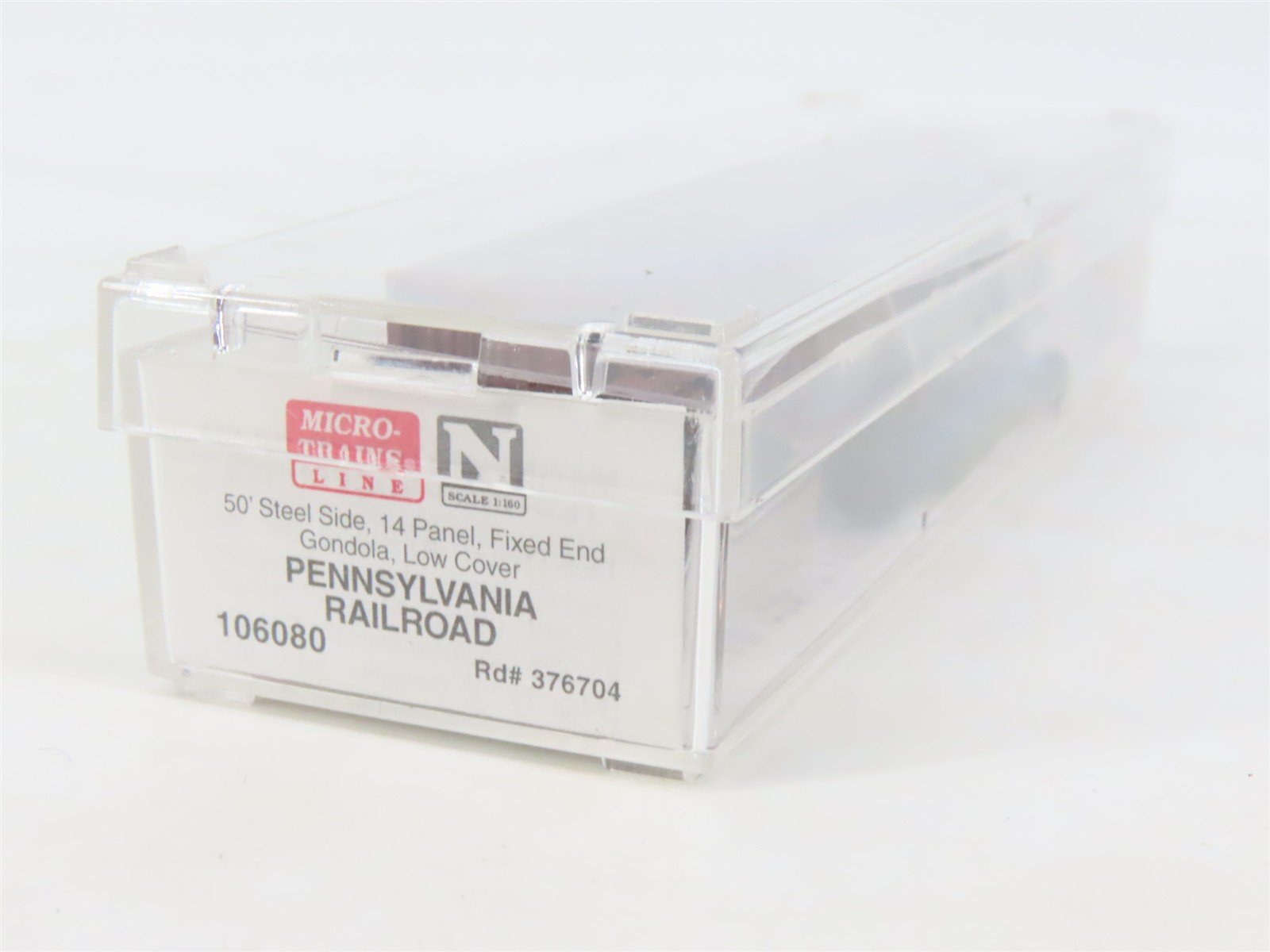 N Scale Micro-Trains MTL 106080 PRR Pennsylvania 50' Steel Side Gondola #376704
