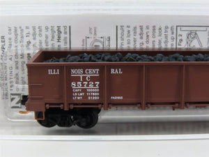 N Scale Micro-Trains MTL 08300072 IC Illinois Central 40' Gondola #85727 wLoad