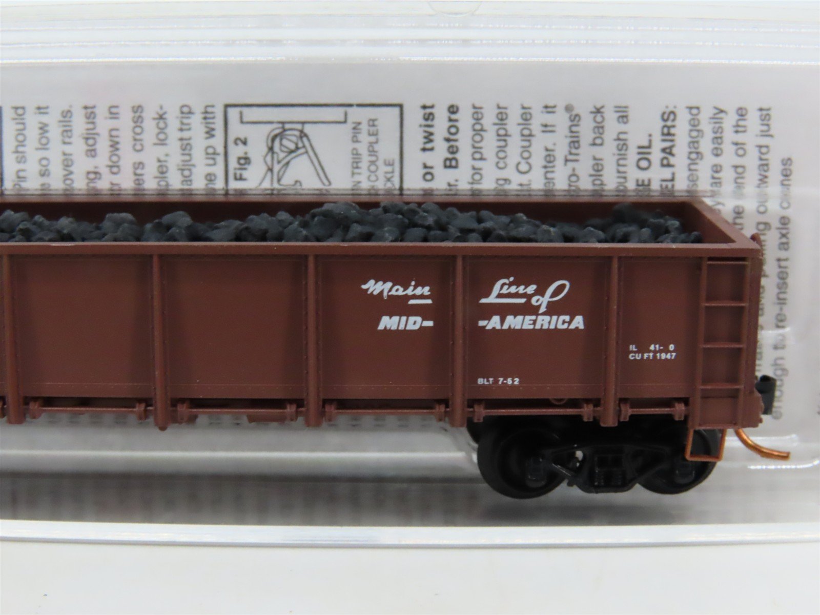 N Scale Micro-Trains MTL 08300072 IC Illinois Central 40' Gondola #85727 wLoad