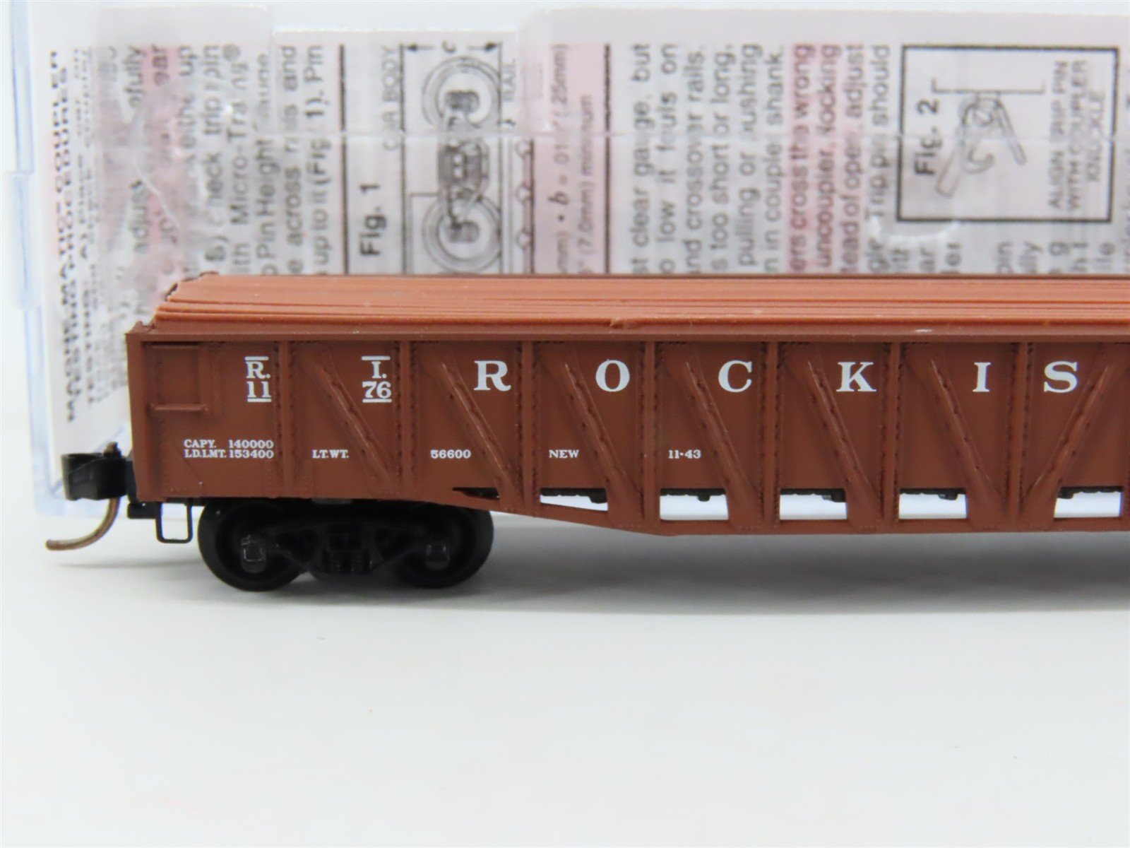 N Micro-Trains MTL 06200040 RI Rock Island 50' Composite Gondola #1176 wLoad