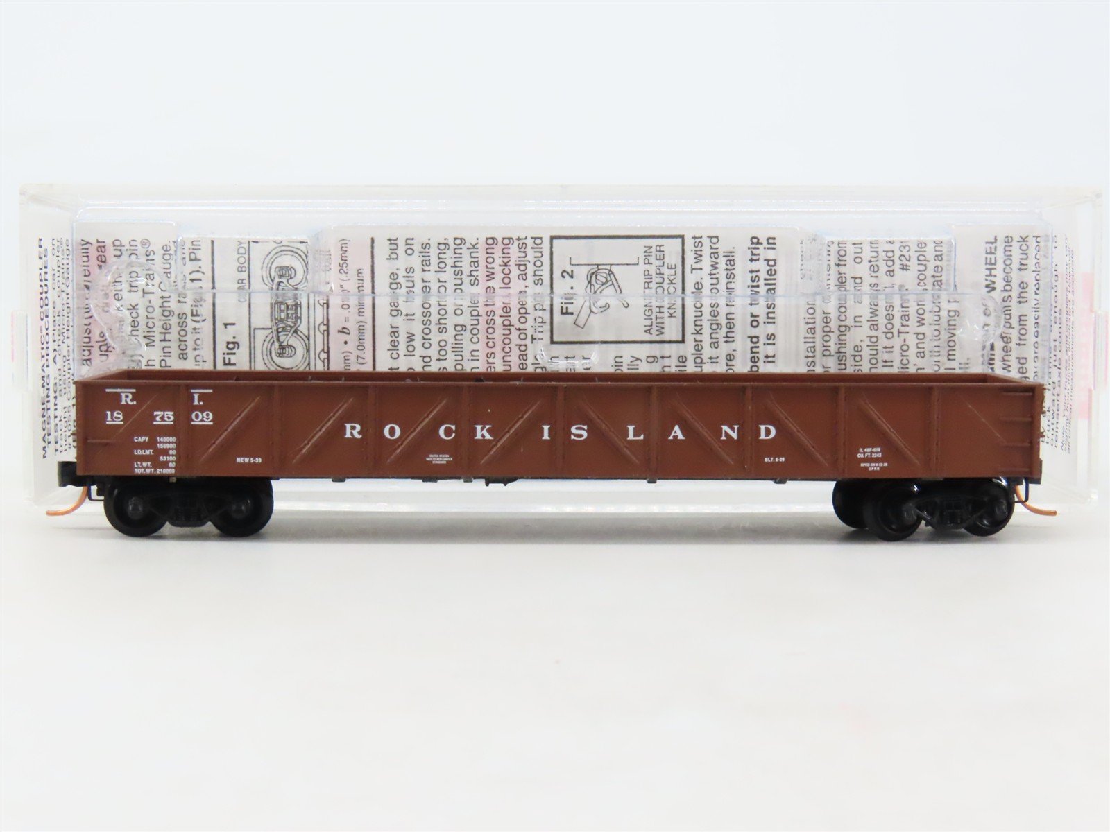 N Scale Micro-Trains MTL 61010 RI Rock Island 50' Composite Gondola #187509