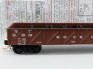 N Scale Micro-Trains MTL 61010 RI Rock Island 50' Composite Gondola #187509