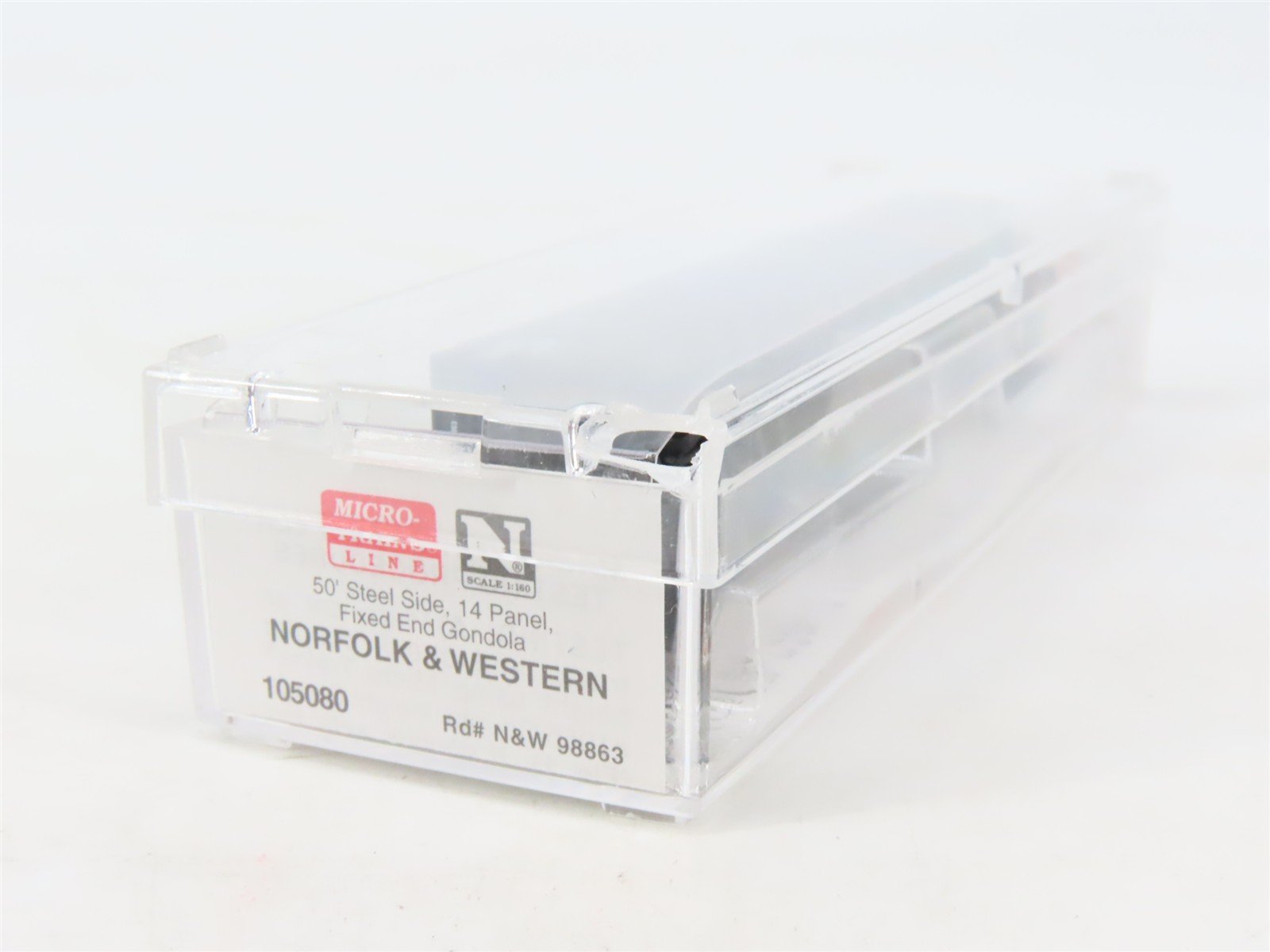 N Scale Micro-Trains MTL 105080 N&W Norfolk & Western 50' Gondola #98863
