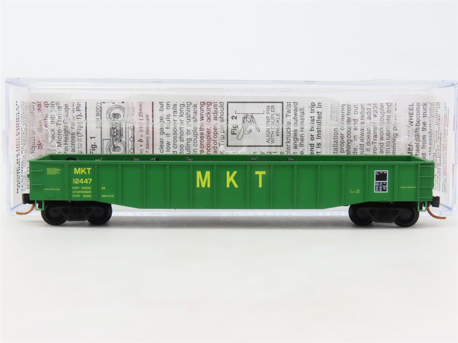 N Scale Micro-Trains MTL 10500590 MKT Missouri Kansas Texas 50' Gondola #12447