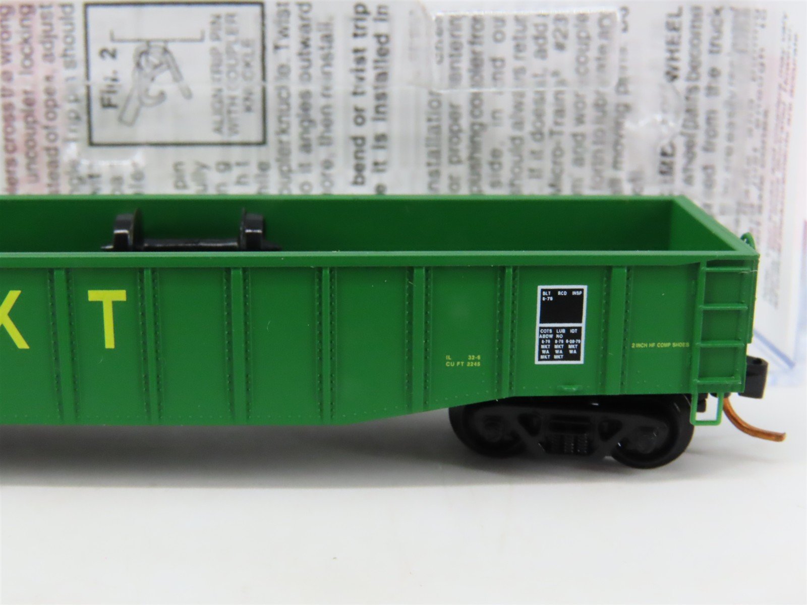 N Scale Micro-Trains MTL 10500590 MKT Missouri Kansas Texas 50' Gondola #12447