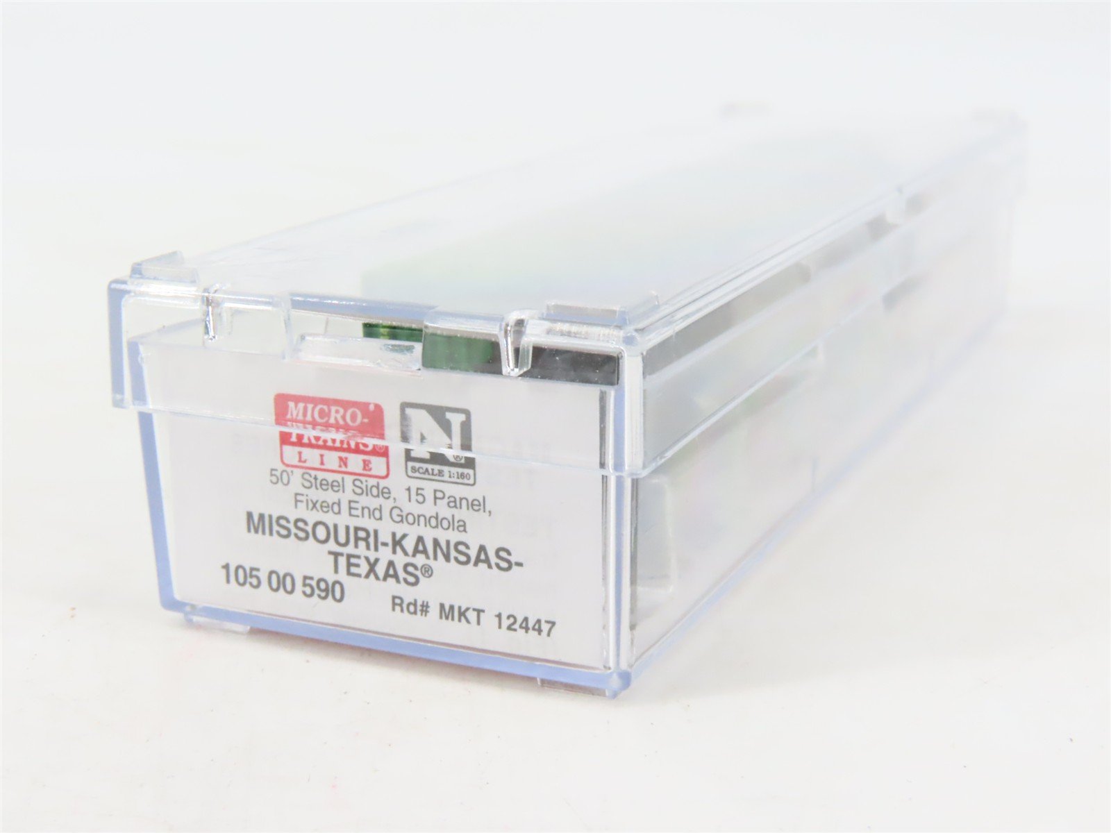 N Scale Micro-Trains MTL 10500590 MKT Missouri Kansas Texas 50' Gondola #12447