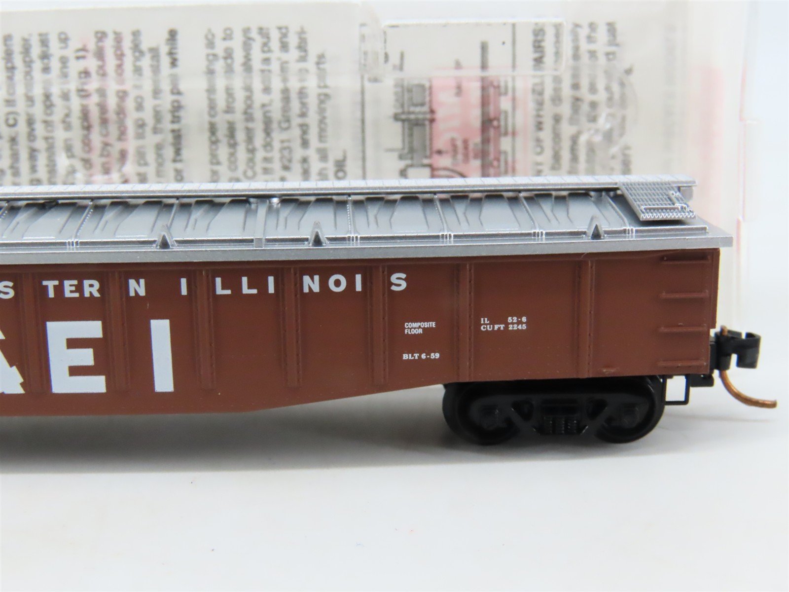 N Scale Micro-Trains MTL 106030 C&EI Chicago Eastern Illinois 50' Gondola #82005