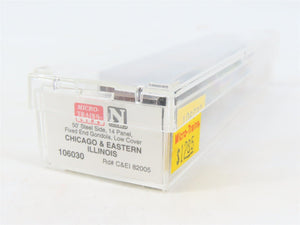 N Scale Micro-Trains MTL 106030 C&EI Chicago Eastern Illinois 50' Gondola #82005