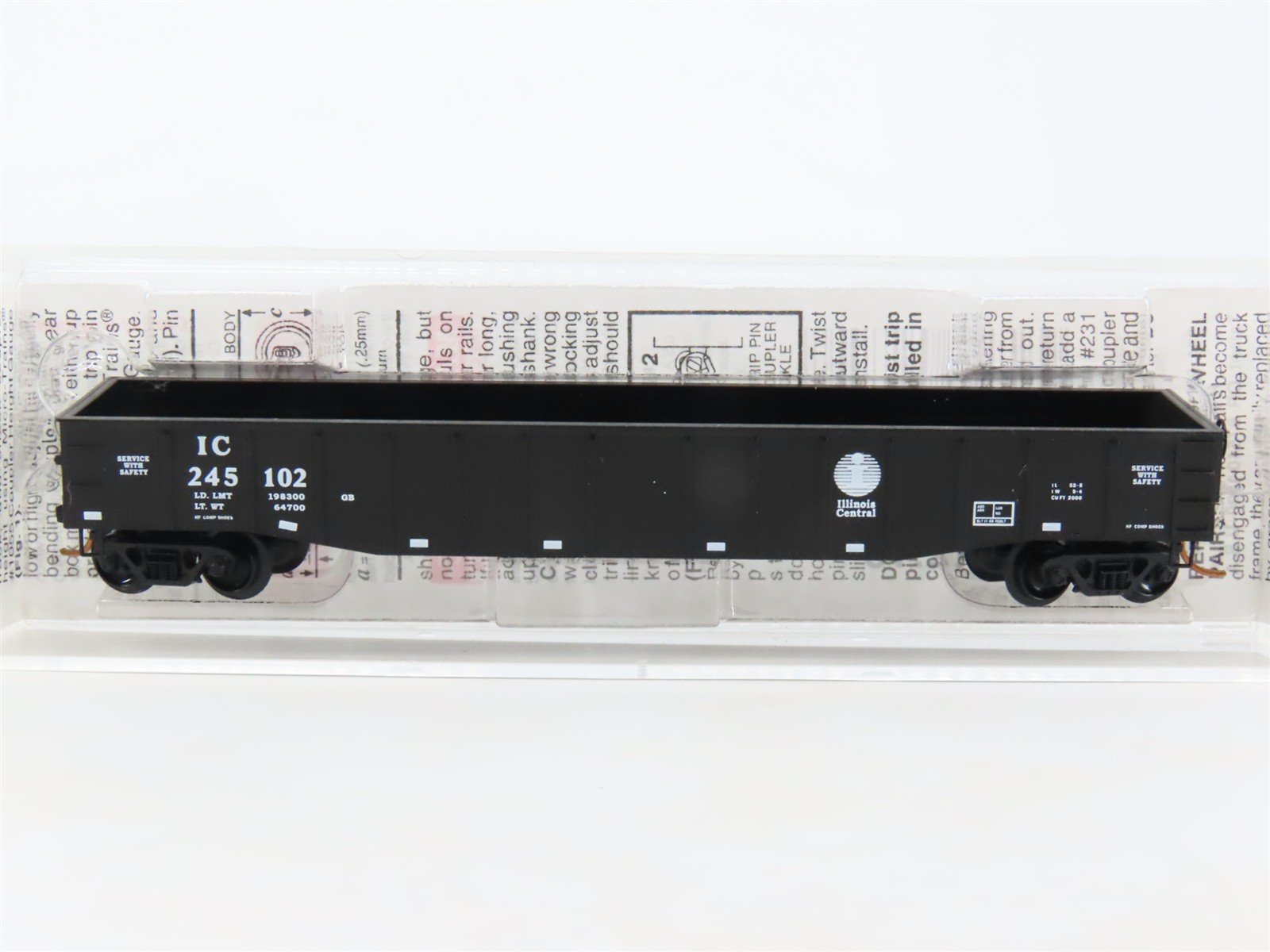 N Scale Micro-Trains MTL 105550 IC Illinois Central 50' Gondola #245102