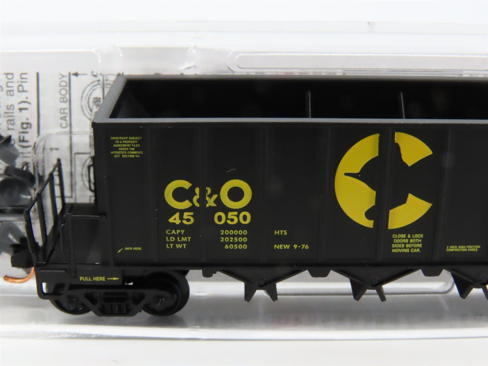 N Scale Micro-Trains MTL 12500051 C&O Chessie System 3-Bay Ortner Hopper #45050