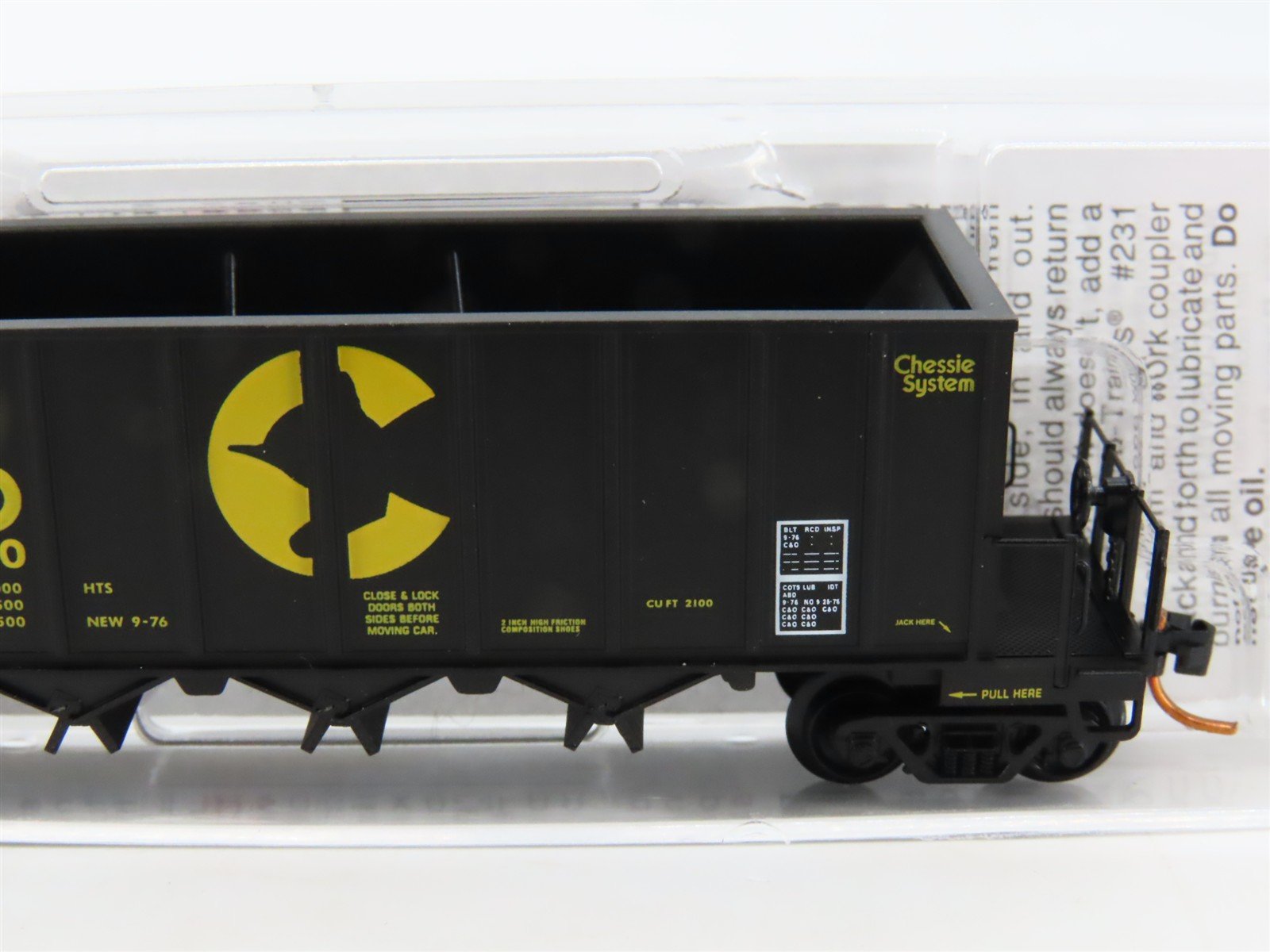 N Scale Micro-Trains MTL 12500051 C&O Chessie System 3-Bay Ortner Hopper #45050