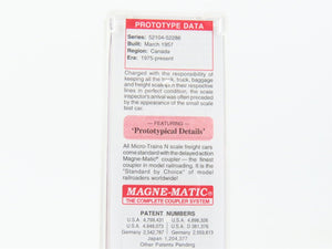 N Scale Micro-Trains MTL 12100090 CN Canadian National Scale Test Car #52277
