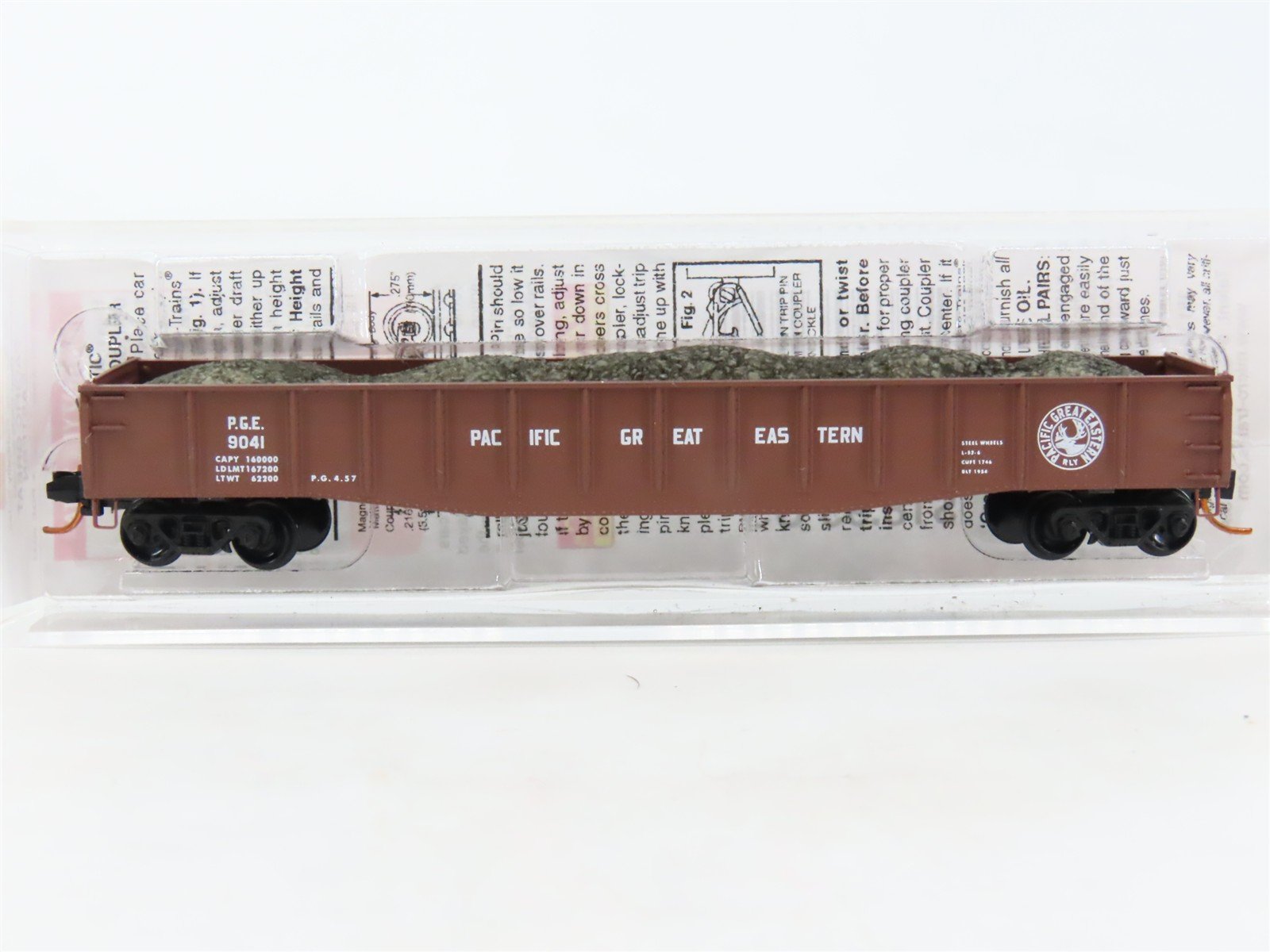 N Scale Micro-Trains MTL 04600300 PGE Pacific Great Eastern 50' Gondola #9041