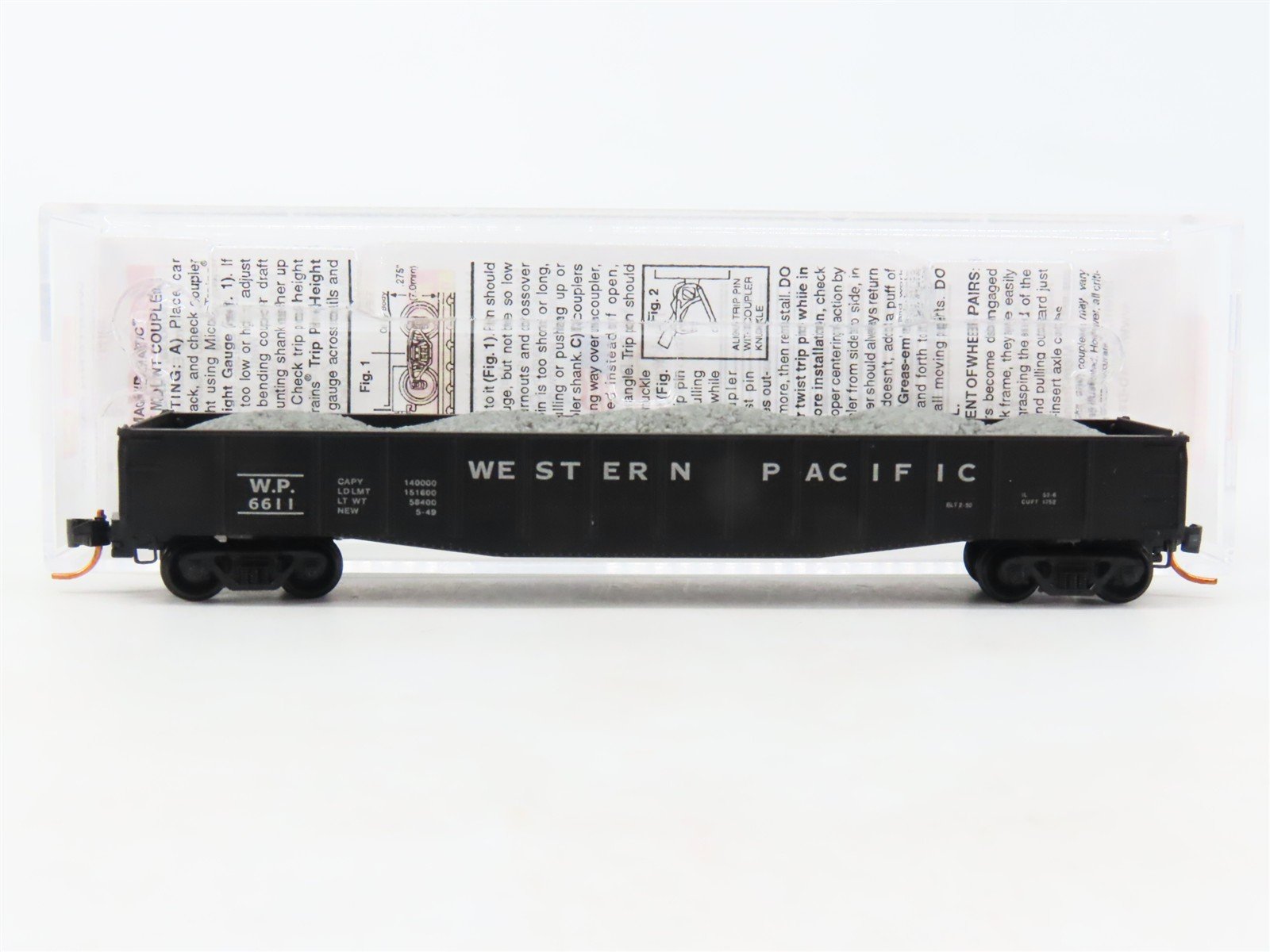 N Scale Micro-Trains MTL 04600050 WP Western Pacific 50' Gondola #6611