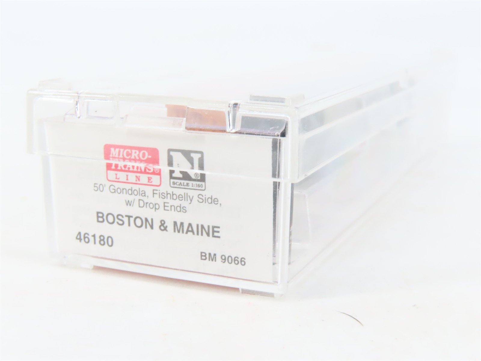 N Scale Micro-Trains MTL 46180 B&M Boston & Maine 50' Gondola #9066