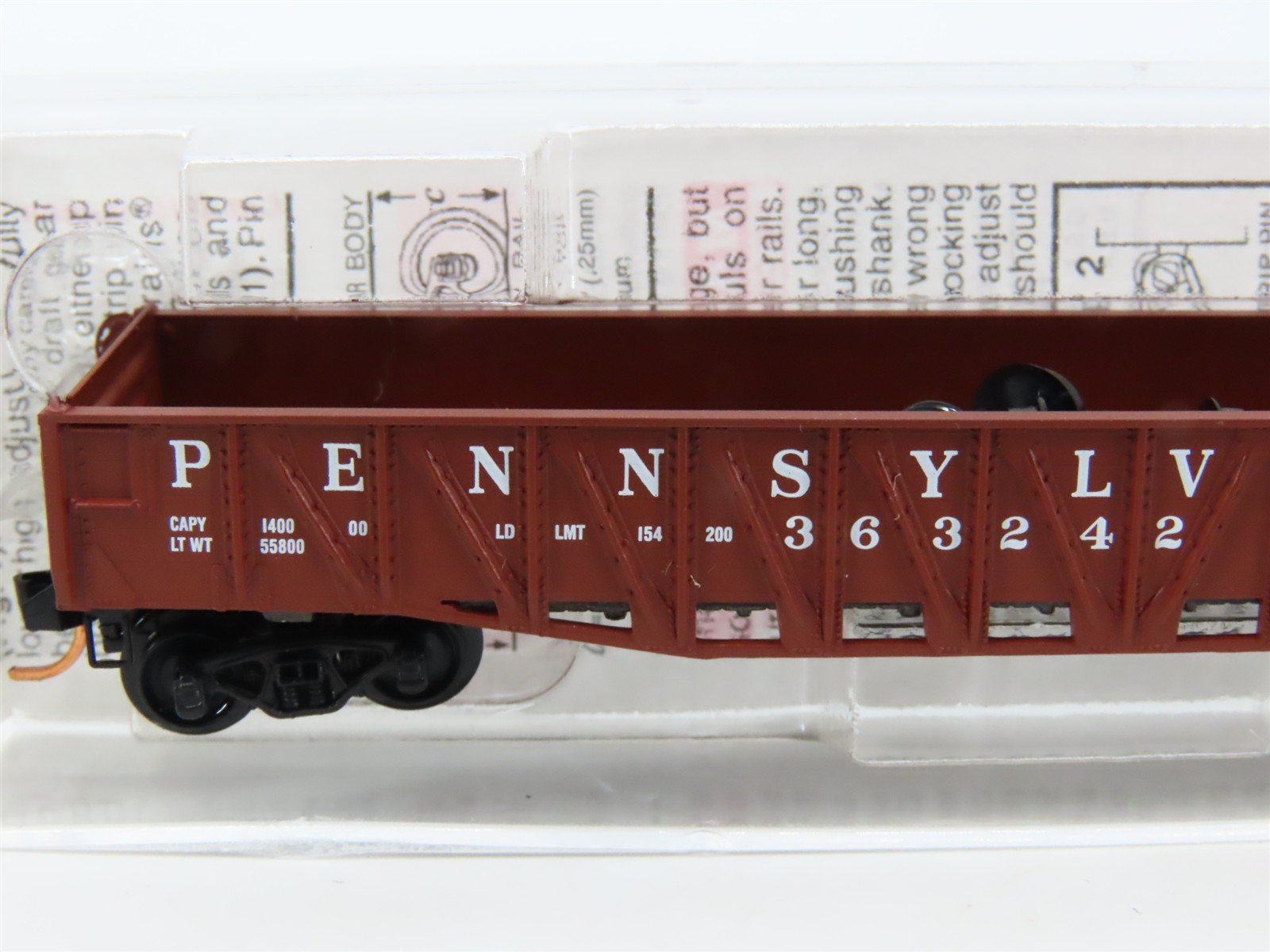 N Scale Micro-Trains MTL 62070 PRR Pennsylvania 50' Fishbelly Gondola #363242