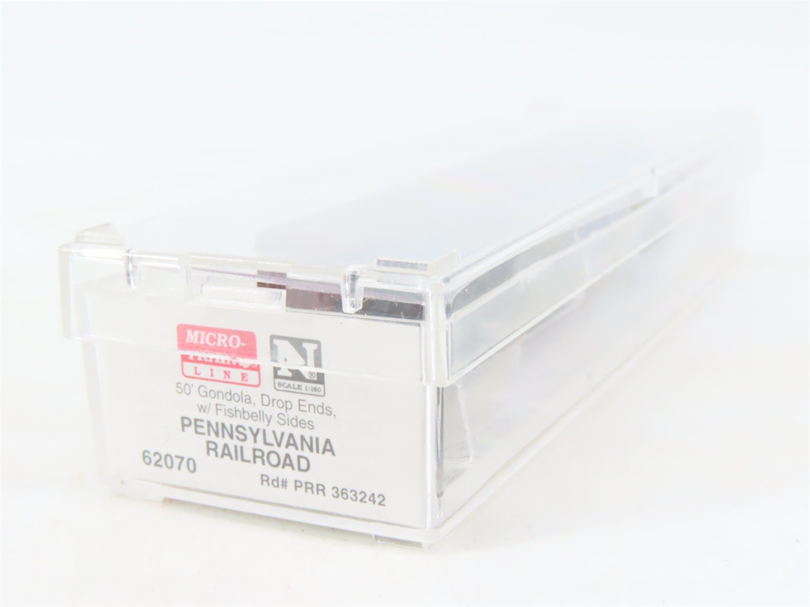 N Scale Micro-Trains MTL 62070 PRR Pennsylvania 50' Fishbelly Gondola #363242